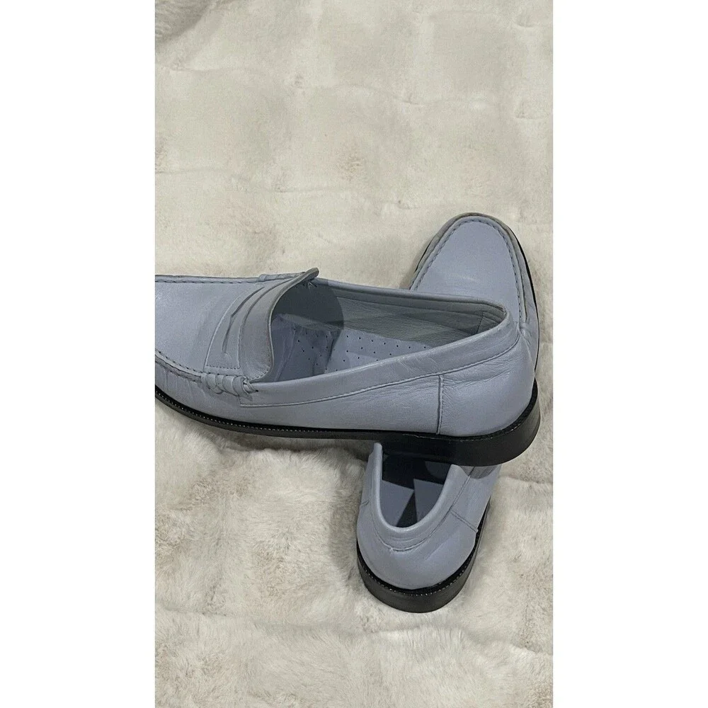 Maryam Nassir Zadeh Alan Loafers Light Blue Leather EU 44 US 10 Men’s